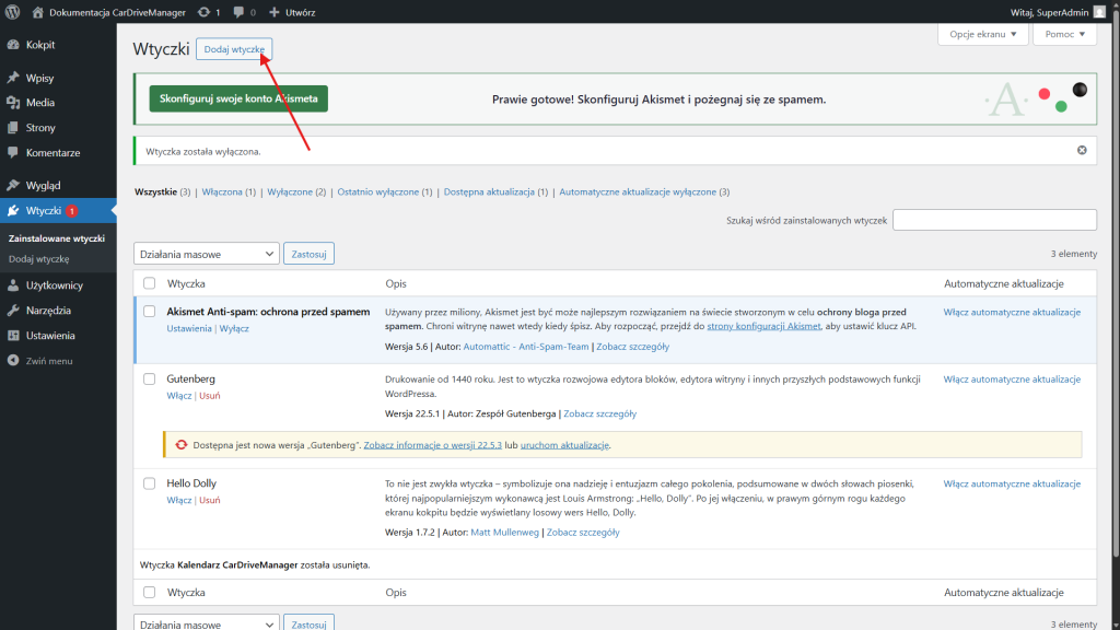 Kliknij - dodaj wtyczkę