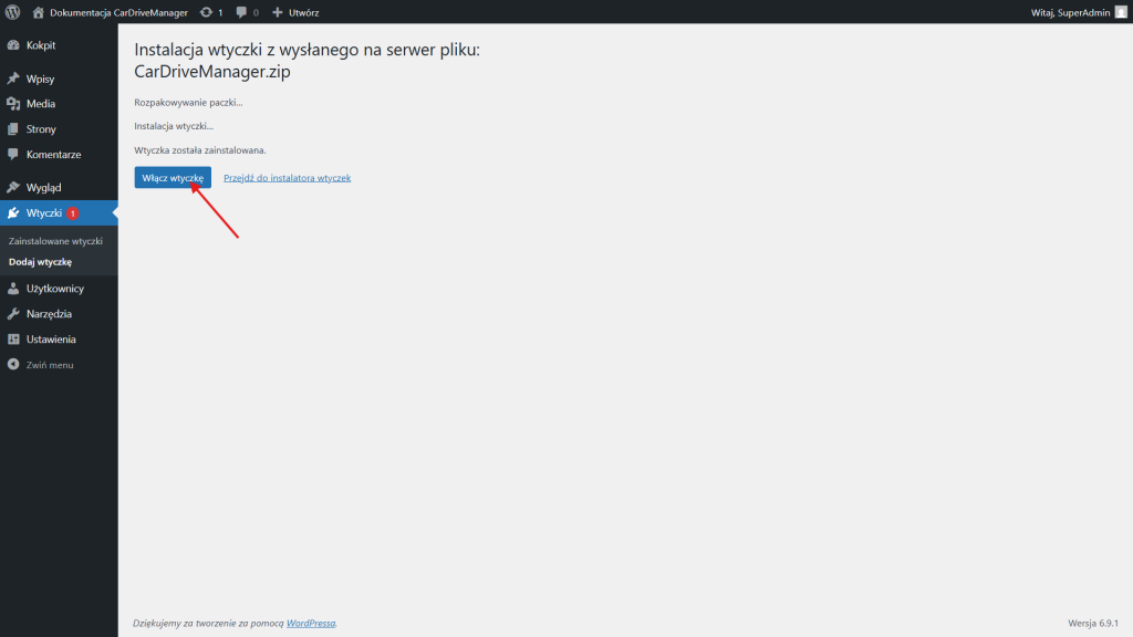 Kliknij - włącz wtyczkę